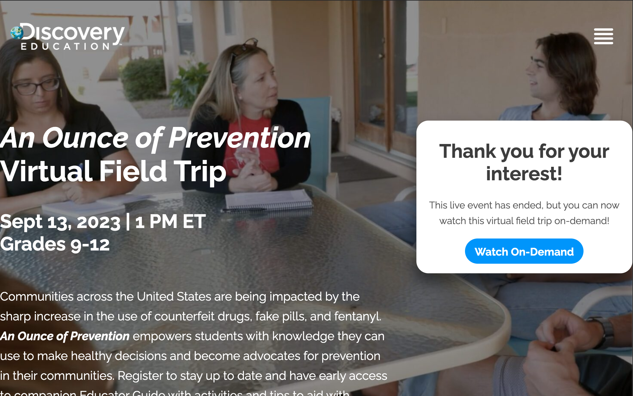 Operation Prevention - Discovery Education